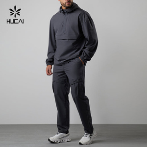 Custom Men Polyester Front Pockets <strong>Waterproof</strong> Windproof <strong>Thin</strong> Autumn Half Zip Sports Running Outdoor <strong>Jacket</strong> - Product Image 6
