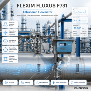 Medidor de Flujo Ultrasónico No Invasivo Flexim FLUXUS F731, Medidor de Flujo Industrial para Químicos, Petróleo y Gas - Product Image 4