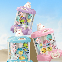 Machine de receveur de poupée pour enfants, jouet éducatif intérieur, dessin animé, ours, machine à griffes portable et compacte de bureau, jouets pour enfants