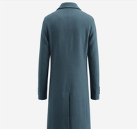 Manteau en laine mi-long pour homme de haute qualité, style décontracté chic, col tailleur, simple boutonnage