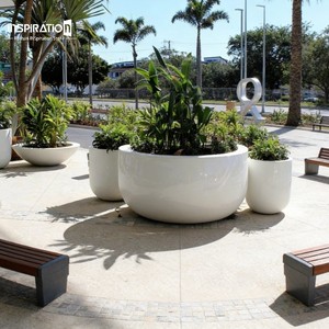 Vasi e Fioriere in Fibra di Vetro Illuminati per Esterni per <span class=keywords><strong>Design</strong></span> di <span class=keywords><strong>Giardini</strong></span> Moderni - Product Image 1