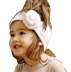 Diademas de <span class=keywords><strong>flores</strong></span> con nudo superior para niñas pequeñas y niños al por mayor, accesorios para el cabello infantiles a la moda - Product Image 1
