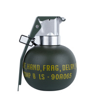 Modèle de grenade M67, ornements statiques militaires personnalisés pour intérieur, pour films, télévision, en plastique, gel, PC, décoration tactique pour fans de CS