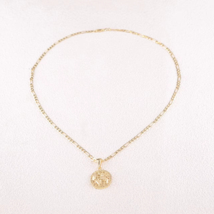 <span class=keywords><strong>Collana</strong></span> con Ciondolo Globo Placcato Oro 14k per Uomo, Design Circolare 'Il Mondo è Tuo', Gioiello Minimalista - Product Image 3