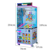 Machine à griffes d'arcade à monnayeur pour capsules et cadeaux, pour centre commercial