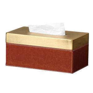Boîte à mouchoirs en <span class=keywords><strong>cuir</strong></span> de luxe <span class=keywords><strong>mouchoir</strong></span> de bureau organisateur de papier boîte de couverture mouchoirs distributeur de mouchoirs porte-serviettes étui de couverture - Product Image 1