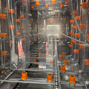 Machine de nettoyage de paniers d'éclosion et de transport de poussins, nettoyeur de tunnel à convoyeur en acier inoxydable 304 pour ligne d'écloserie avicole - Product Image 4