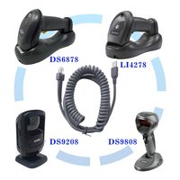 SOTESIN  3m Pour Zèbre Symbole barcode reader câble DS2208 DS4208 DS4208 3578 Enroulé En Spirale Extension USB Câble de données