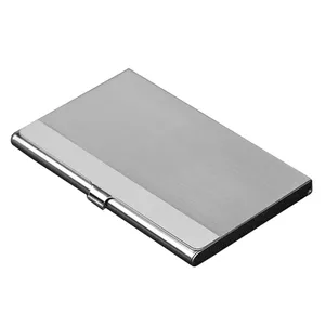 Hot selling Fashion Men Business Card Holder Portable Metal Name Card Case cover