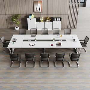 Mesa de reuniones การเจรจาธุรกิจห้องประชุมอุตสาหกรรมเฟอร์นิเจอร์สำนักงานห้องประชุมโต๊ะเขียนหนังสือโต๊ะประชุมเจรจา - Product Image 6