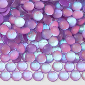 Стразы Selina Crystal Colorful DIY Mermaid, экологичные, 12 граней, с плоским дном, без термофиксации, для дизайна ногтей и кутюр - Product Image 4