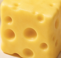 Jouet Squishy en forme de cube de fromage mignon, jouet sensoriel alimentaire de simulation, jouet anti-stress souple en TPR non toxique pour enfants de 5 à 7 ans, idéal pour les fêtes