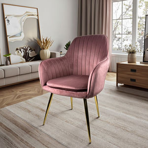 Sillas de Comedor Modernas para Restaurante, Cocina, Sala de Estar, Dormitorio, Sillas Tapizadas en Terciopelo, Sillón para Mesa de Comedor - Product Image 1