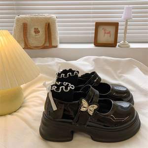 Chaussures de mariée en cuir souple de qualité supérieure, mocassins à enfiler, tendance mode été-automne 2026, style Mary Jane français, talon haut décontracté - Product Image 2