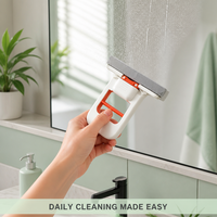 Mini serpillière de bureau pliable à essorage automatique, serpillière éponge mains libres, outil de nettoyage portable pour évier de cuisine, salle de bain, vitres