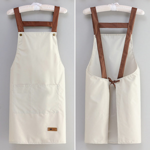 Tablier sans manches anti-poussière, taille unique, imperméable, résistant à l'huile, pour cuisine et restaurant, couleur unie, résistant aux taches - Product Image 1