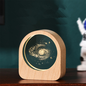 Coloré rougeoyant 3D sculpté système de globe solaire nouveauté projection LED veilleuse rotative boîte à musique boule de cristal <span class=keywords><strong>lampe</strong></span> de table - Product Image 4