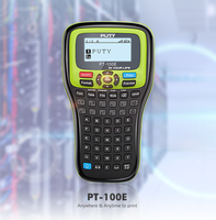 PT-100E Mini USB Portable pour Bluetooth Machine d'impression d'étiquettes Imprimante thermique multifonctionnelle à découpe automatique 12mm Max Papier Stock