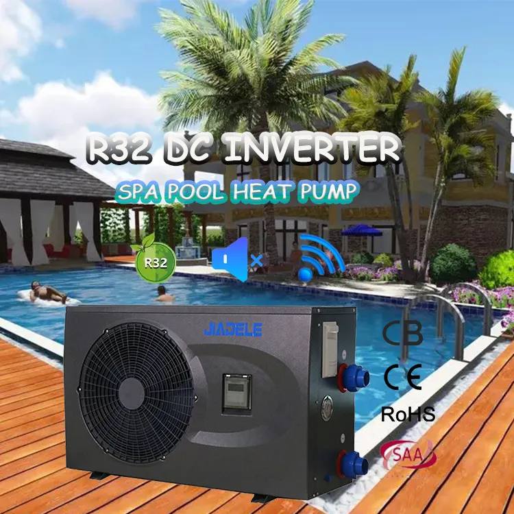 JIADELE Mini R32 Zwembad warmtepomp DC Inverter WIFI Pool heater Swimming pool heat pump for Swimming pool water heater
