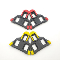 Jakroo – chaussures de cyclisme à pédales sans clip, jaunes et rouges, compatibles avec les pédales Sidi Sanluo, taille 40 41 42 43 44 45 46