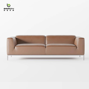 Juegos de sofás de recepción <span class=keywords><strong>baratos</strong></span>, muebles de cuero PU para habitación de oficina, sofá moderno de cuero de dos asientos para la Oficina - Product Image 6