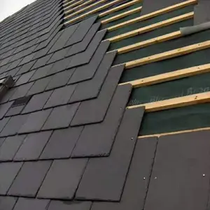 屋根タイル魚スケール屋根パネルグレー屋根スレートロックタイル高品質