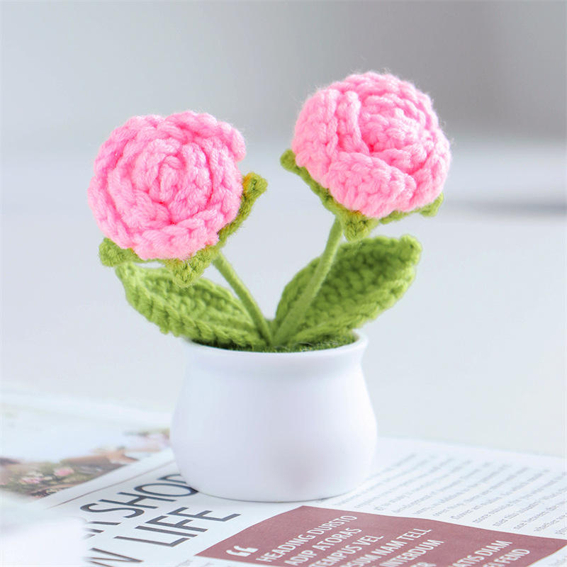 กุหลาบสีชมพู2หัว