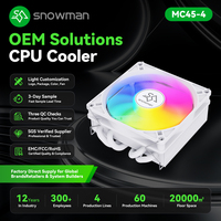 Refroidisseur ITX silencieux à pression négative de 15 à 30 dBa, ARGB, 4 caloducs, pour vendeurs e-commerce en dropshipping, avec échantillon en 3 jours, emballage OEM pour la vente au détail
