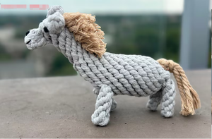 Jouet à mâcher <span class=keywords><strong>de</strong></span> corde <span class=keywords><strong>de</strong></span> <span class=keywords><strong>cheval</strong></span> et <span class=keywords><strong>de</strong></span> chien durable fait à la main - Product Image 5