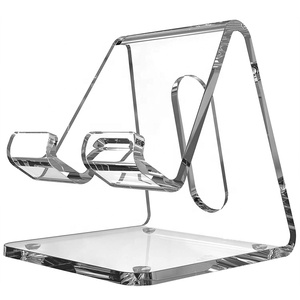 HOMSFOU 10pièces Support Téléphone Acrylique Transparent Lot De Support De Présentation Élégant Pour Magasin Et Bureau