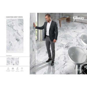 Lowest Rate 24x48 Nano Polished Porcelanato 60x120cm Canyon Onyx Design 600x1200mm Glazed Vitrified Ceramic Floor Tile - Product Image 2