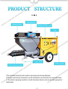 مضخة الجص الصغيرة بالديزل متعددة الوظائف ، مضخة الأسمنت والرمل - Product Image 2