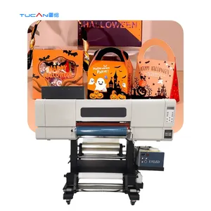 Impresora de película UV DTF, máquina de impresión pequeña directa a película