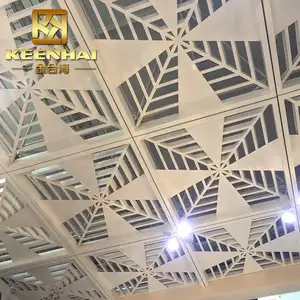 Faux plafond en aluminium de conception unique le plus populaire pour l'utilisation intérieure et extérieure de matériaux de construction pour des appartements