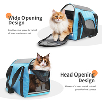 Sac de Transport Durable pour Chats et Animaux de Compagnie Pliable, Cage de Voyage pour Chats