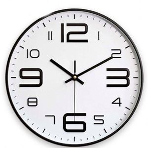 Horloge murale analogique classique en quartz en plastique de 12 pouces pour la décoration de la maison - Product Image 3