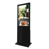Kiosque tactile vertical sur pied pour téléviseur 4K 55 pouces, écran d'affichage publicitaire intérieur, écran LCD LED numérique HD