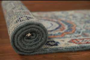 Tapis de couloir indien Oushak fait à la main de 8 pieds nouveau tapis de couloir oriental pour salon prière Camping voyage pique-nique 3x8 personnalisable - Product Image 6