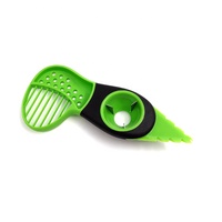 3 In 1 Avocado Slicer Avocado Cutter Groente & Fruit Dunschiller Keuken Gereedschap, Avocado Cutter Groen, Keuken Gadget