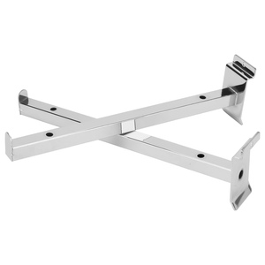Metal Board Slatwall Metal Display <b>Hooks</b> Peg Slat Wall Brackets Slat Wall Brackets - Product Image 5