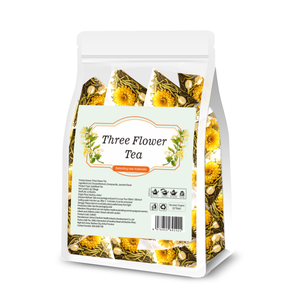 Offre Spéciale – Sachets de Thé Triangulaires Personnalisés à Faible MOQ, Mélange Pur Naturel de Trois Fleurs : Chrysanthème, <span class=keywords><strong>Jasmin</strong></span> et Chèvrefeuille - Product Image 1