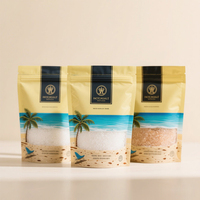 Doypack refermable imprimé personnalisé sac en plastique de qualité alimentaire pochette d'emballage debout en feuille d'aluminium sac de sel de bain