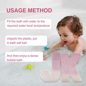 Bomba de Baño con Letras y Aceites Esenciales, Bombas de Baño Hidratantes para Piel Seca y Sensible, Libera Burbujas de Color y Aroma - Product Image 5