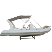 Bateau pneumatique de luxe RIB-600B, directement de l'usine, en Hypalon PVC, coque en fibre de verre, pour la pêche, la patrouille fluviale