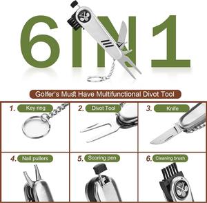 Accesorios de Golf con Estuche de Alta Gama, Pelotas de Práctica Ecológicas, Telémetro Magnético, Tees de Golf, Cepillo y Marcador - Product Image 2