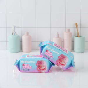 Lingettes pour bébé, grand paquet de 80 lingettes, à tenir à la main pour le nettoyage du visage et l'hygiène, usage maternel et infantile, épaissies pour enfants - Product Image 1
