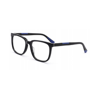 Monture de lunettes optiques unisexe BONA en acétate, design solide et classique avec décoration imprimée tendance pour verres de myopie, nouvelles lunettes