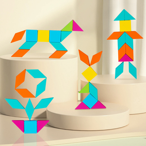 En gros, <span class=keywords><strong>Jouet</strong></span> en bois : Anneaux d'empilage arc-en-ciel, blocs de construction éducatifs pour la coordination œil-main des tout-petits - Product Image 3