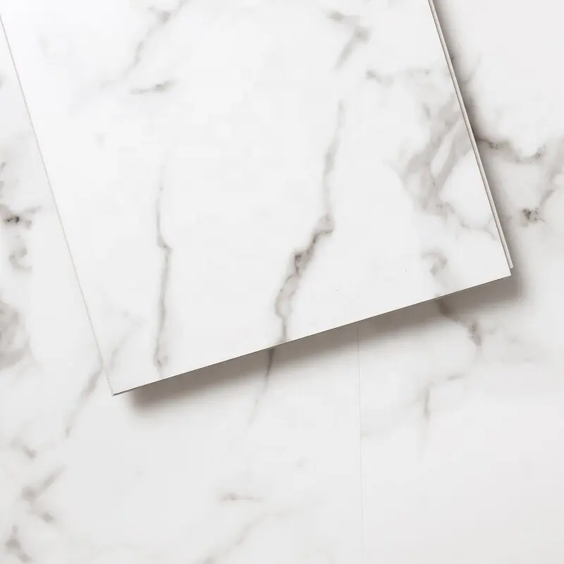 4mm Easy Clean Waterproof Bathroom PVC Plastic Luxury Vinyl Plank Flooring Marble Spc Tile