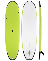 Planche de surf IXPE Soft Top avec logo personnalisable, fond rigide en époxy sous vide, fibre de verre, mousse EPS écologique, garantie 1 an, résistante à l'eau
